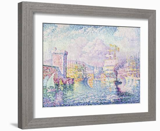 La Tour Rose, Marseille-Paul Signac-Framed Giclee Print