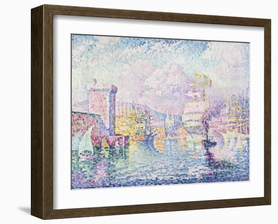 La Tour Rose, Marseille-Paul Signac-Framed Giclee Print