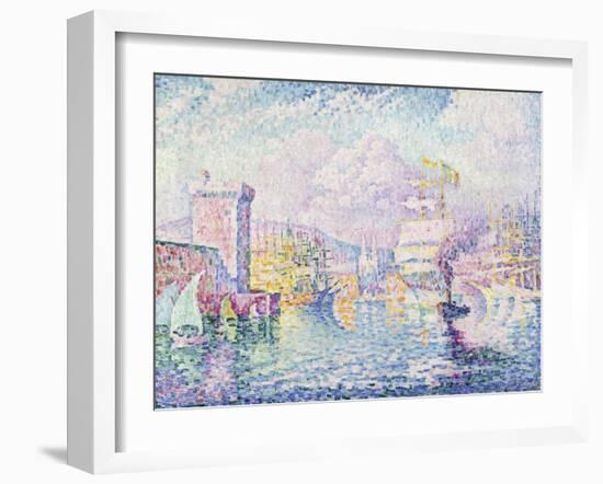 La Tour Rose, Marseille-Paul Signac-Framed Giclee Print