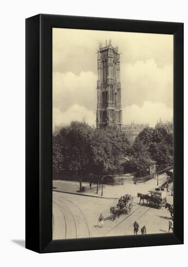 La Tour Saint-Jacques-null-Framed Premier Image Canvas