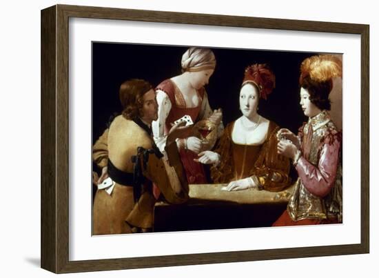 La Tour: The Cheat, C1625-Georges de La Tour-Framed Giclee Print