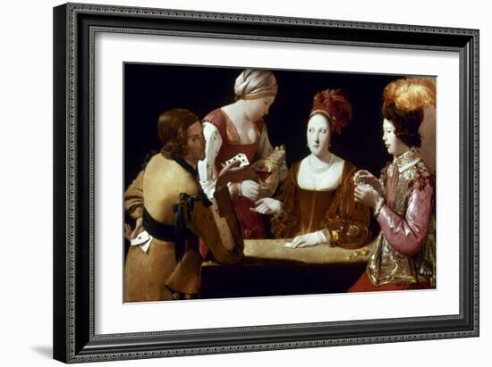 La Tour: The Cheat, C1625-Georges de La Tour-Framed Giclee Print