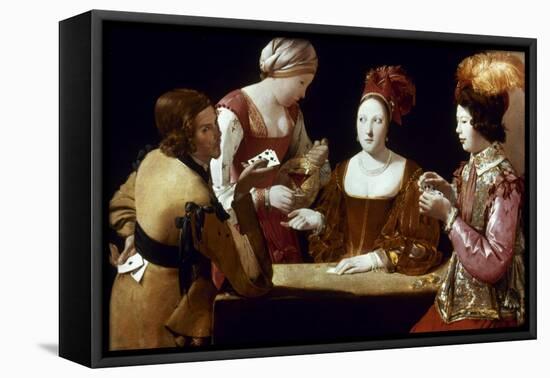 La Tour: The Cheat, C1625-Georges de La Tour-Framed Premier Image Canvas