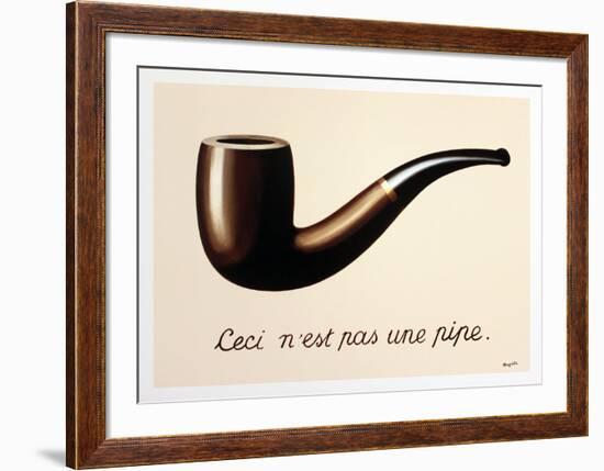 La Trahison des Images-Rene Magritte-Framed Art Print