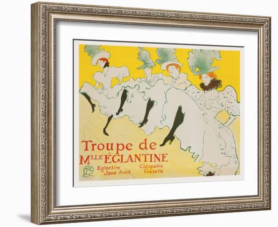 La Troupe de Mademoiselle Églantine, 1896-Henri de Toulouse-Lautrec-Framed Art Print