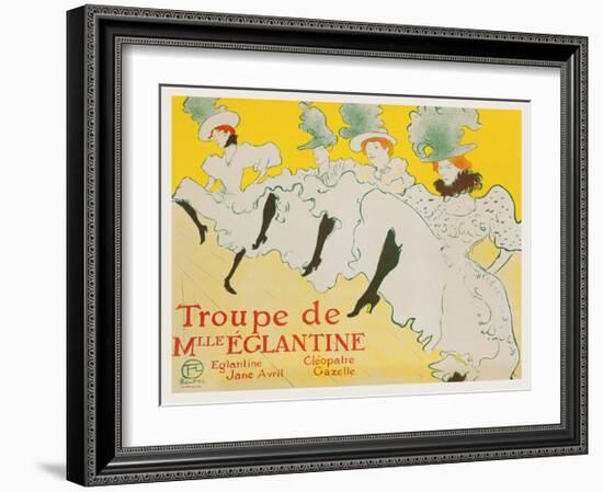 La Troupe de Mademoiselle Églantine, 1896-Henri de Toulouse-Lautrec-Framed Art Print