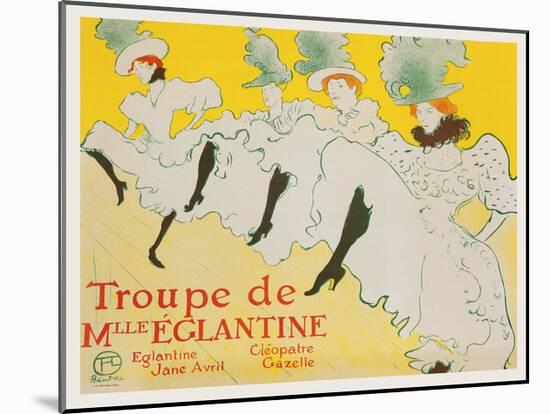 La Troupe de Mademoiselle Églantine, 1896-Henri de Toulouse-Lautrec-Mounted Art Print