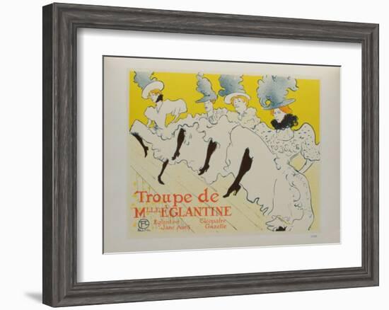 La troupe de Melle Eglantine-Henri de Toulouse-Lautrec-Framed Collectable Print