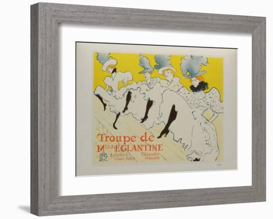 La troupe de Melle Eglantine-Henri de Toulouse-Lautrec-Framed Collectable Print