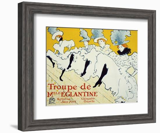 La Troupe De Mlle Églantine, 1896-Henri de Toulouse-Lautrec-Framed Giclee Print