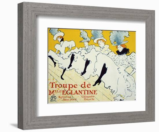 La Troupe De Mlle Églantine, 1896-Henri de Toulouse-Lautrec-Framed Giclee Print