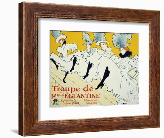 La Troupe De Mlle Églantine, 1896-Henri de Toulouse-Lautrec-Framed Giclee Print