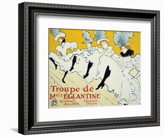 La Troupe De Mlle Églantine, 1896-Henri de Toulouse-Lautrec-Framed Giclee Print