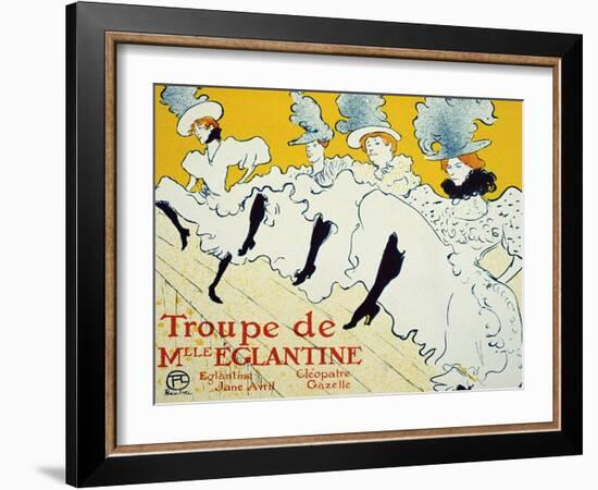 La Troupe De Mlle Églantine, 1896-Henri de Toulouse-Lautrec-Framed Giclee Print