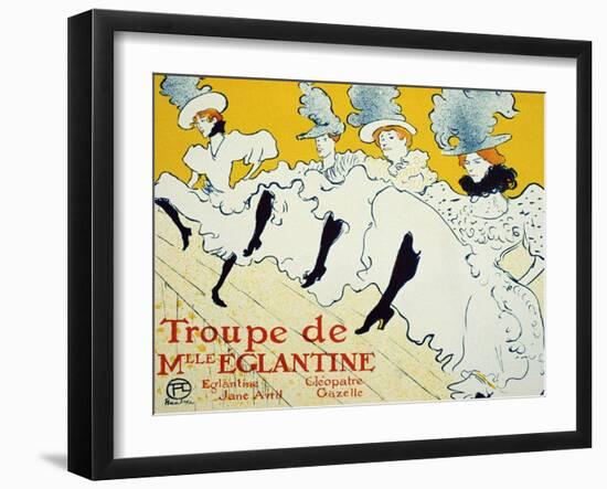 La Troupe De Mlle Églantine, 1896-Henri de Toulouse-Lautrec-Framed Giclee Print