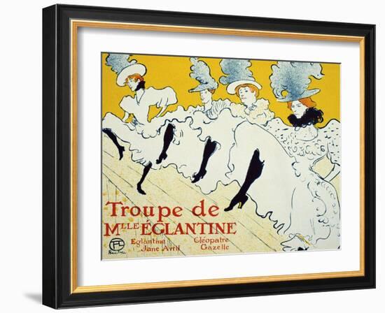 La Troupe De Mlle Églantine, 1896-Henri de Toulouse-Lautrec-Framed Giclee Print