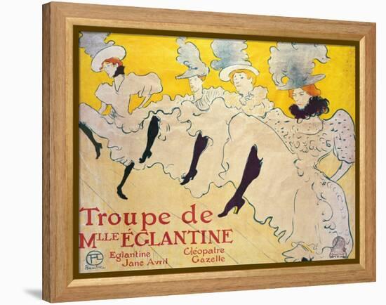 La Troupe De Mlle. Eglantine-Henri de Toulouse-Lautrec-Framed Premier Image Canvas