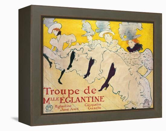 La Troupe De Mlle. Eglantine-Henri de Toulouse-Lautrec-Framed Premier Image Canvas