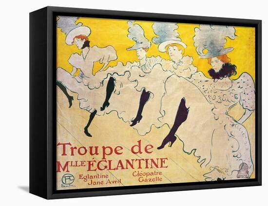 La Troupe De Mlle. Eglantine-Henri de Toulouse-Lautrec-Framed Premier Image Canvas