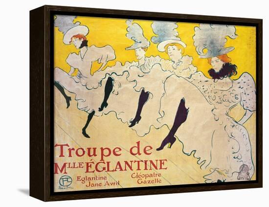 La Troupe De Mlle. Eglantine-Henri de Toulouse-Lautrec-Framed Premier Image Canvas