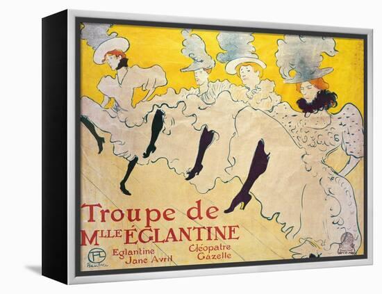 La Troupe De Mlle. Eglantine-Henri de Toulouse-Lautrec-Framed Premier Image Canvas