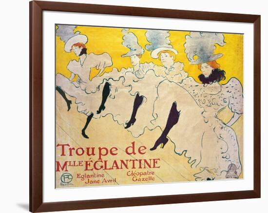 La Troupe De Mlle. Eglantine-Henri de Toulouse-Lautrec-Framed Giclee Print