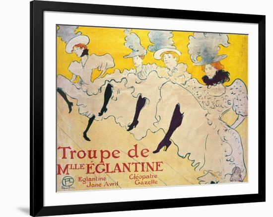 La Troupe De Mlle. Eglantine-Henri de Toulouse-Lautrec-Framed Giclee Print