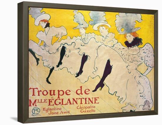 La Troupe De Mlle. Eglantine-Henri de Toulouse-Lautrec-Framed Premier Image Canvas