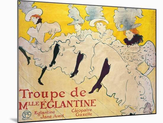 La Troupe De Mlle. Eglantine-Henri de Toulouse-Lautrec-Mounted Premium Giclee Print