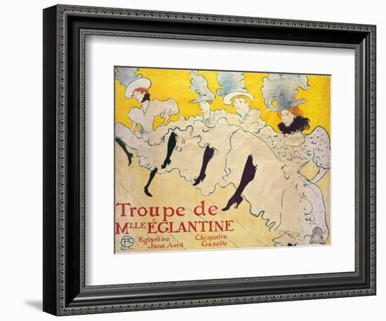 La Troupe De Mlle. Eglantine-Henri de Toulouse-Lautrec-Framed Giclee Print