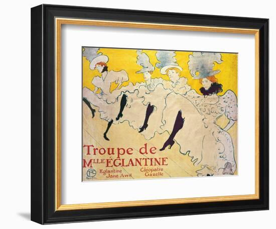 La Troupe De Mlle. Eglantine-Henri de Toulouse-Lautrec-Framed Giclee Print