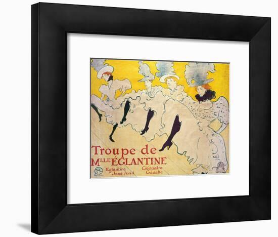 La Troupe De Mlle. Eglantine-Henri de Toulouse-Lautrec-Framed Giclee Print