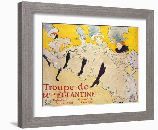 La Troupe De Mlle. Eglantine-Henri de Toulouse-Lautrec-Framed Giclee Print