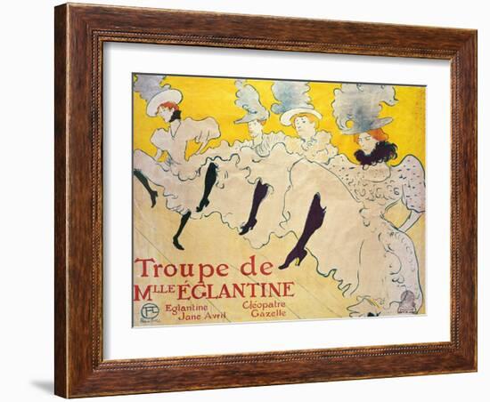 La Troupe De Mlle. Eglantine-Henri de Toulouse-Lautrec-Framed Giclee Print