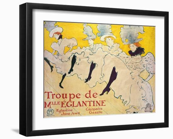 La Troupe De Mlle. Eglantine-Henri de Toulouse-Lautrec-Framed Giclee Print