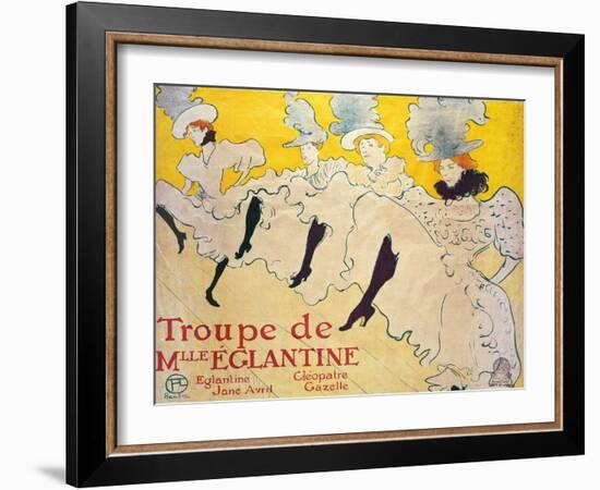 La Troupe De Mlle. Eglantine-Henri de Toulouse-Lautrec-Framed Giclee Print