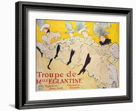 La Troupe De Mlle. Eglantine-Henri de Toulouse-Lautrec-Framed Giclee Print