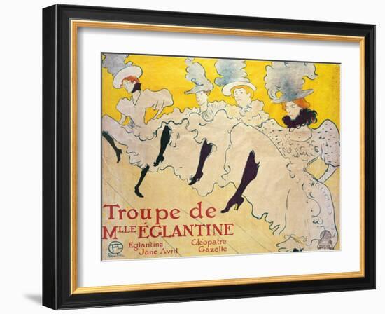 La Troupe De Mlle. Eglantine-Henri de Toulouse-Lautrec-Framed Giclee Print