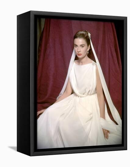 La tunique THE ROBE by HenryKoster with Jean Simmons, 1953 (photo)-null-Framed Stretched Canvas