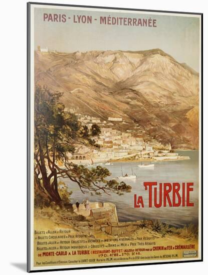 La Turbie Travel Poster-E. Bourgeois-Mounted Giclee Print