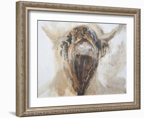 La Vache,Cow, 2015-Lou Gibbs-Framed Giclee Print