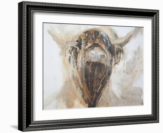La Vache,Cow, 2015-Lou Gibbs-Framed Giclee Print