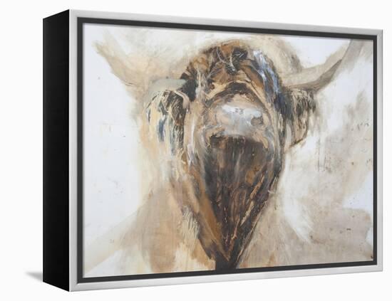 La Vache,Cow, 2015-Lou Gibbs-Framed Premier Image Canvas