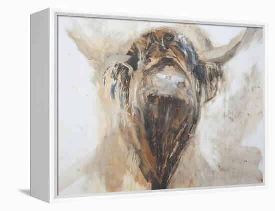 La Vache,Cow, 2015-Lou Gibbs-Framed Premier Image Canvas