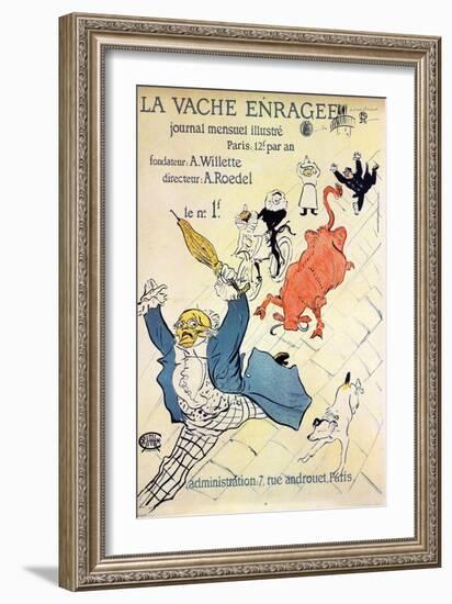 La Vache Enragée, 1896-Henri de Toulouse-Lautrec-Framed Giclee Print