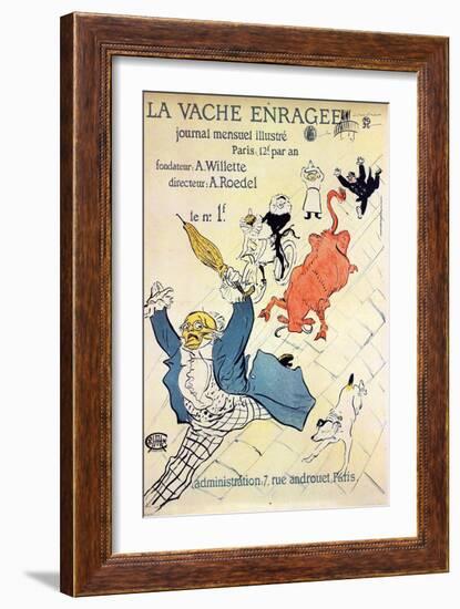 La Vache Enragée, 1896-Henri de Toulouse-Lautrec-Framed Giclee Print