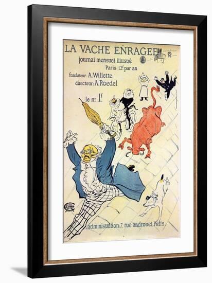 La Vache Enragée, 1896-Henri de Toulouse-Lautrec-Framed Giclee Print