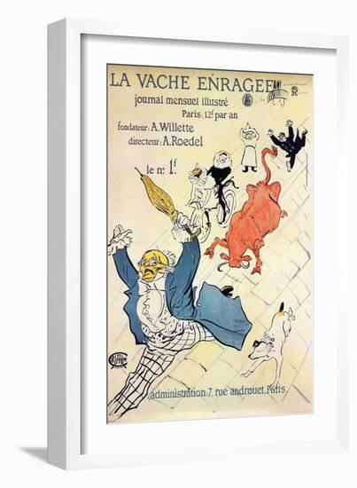 La Vache Enragée, 1896-Henri de Toulouse-Lautrec-Framed Giclee Print