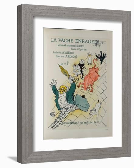 La Vache Enragée-Henri de Toulouse-Lautrec-Framed Collectable Print