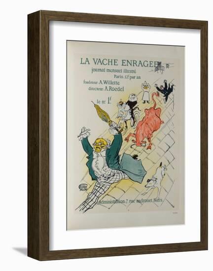 La Vache Enragée-Henri de Toulouse-Lautrec-Framed Collectable Print